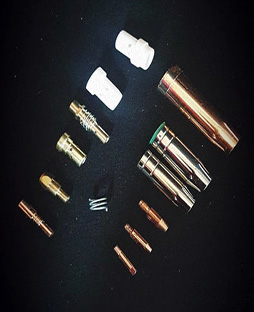 dysze końcówki prądowe łącznik prądowy rozdzielacz gazów